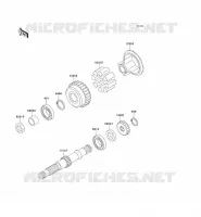 OUTPUT SHAFT voor Kawasaki ZEPHYR 750 1995