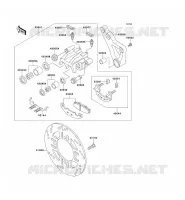 REAR BRAKE voor Kawasaki ZEPHYR 750 1995