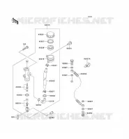REAR MASTER CYLINDER voor Kawasaki ZEPHYR 750 1995