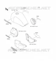 STICKER voor Kawasaki ZEPHYR 750 1995