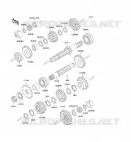 TRANSMISSION voor Kawasaki ZEPHYR 750 1995
