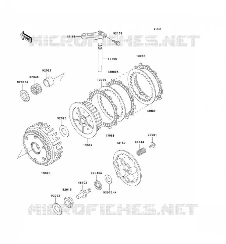 CLUTCH Kawasaki MOTOS 750 2003 ZR-7  ZR750-F5