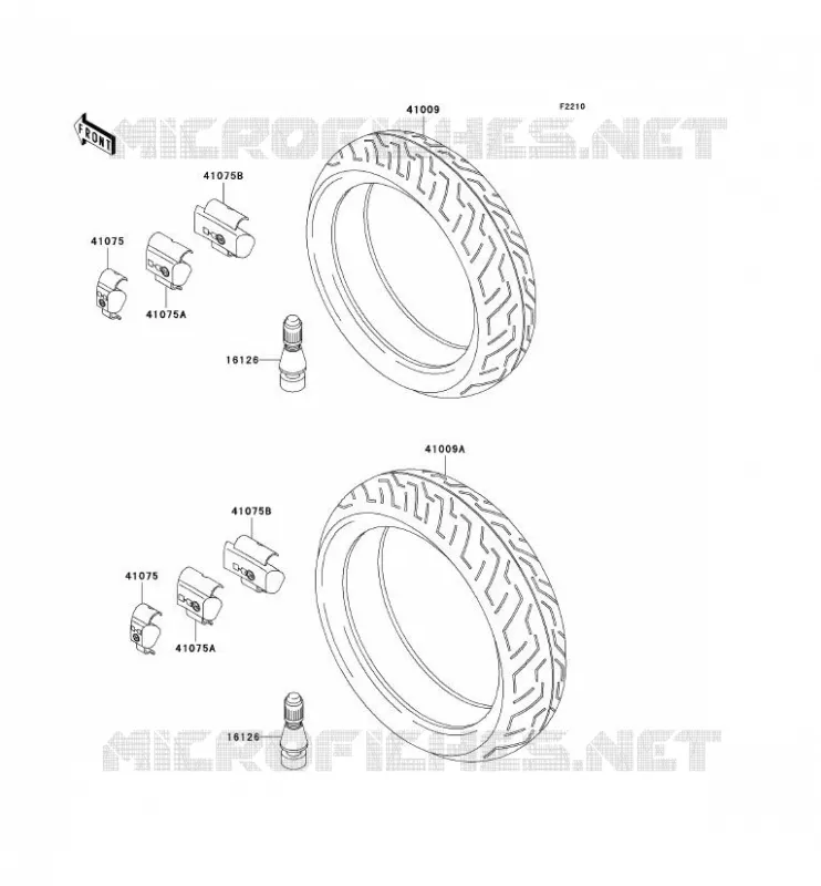 TIRES Kawasaki MOTOS 750 2003 ZR-7  ZR750-F5