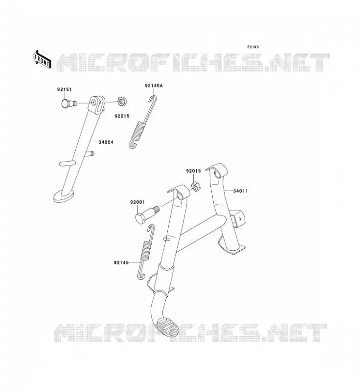 STAND Kawasaki MOTOS 750 2003 ZR-7  ZR750-F5