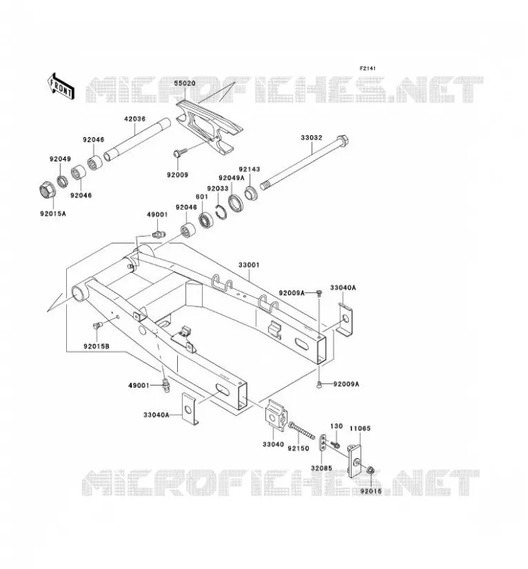 SWINGARM Kawasaki MOTOS 750 2003 ZR-7  ZR750-F5