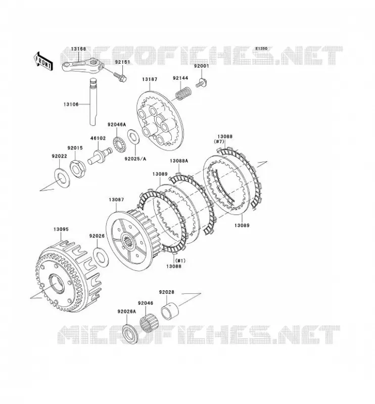 CLUTCH Kawasaki MOTOS 750 2003 ZR-7S  ZR750-H3