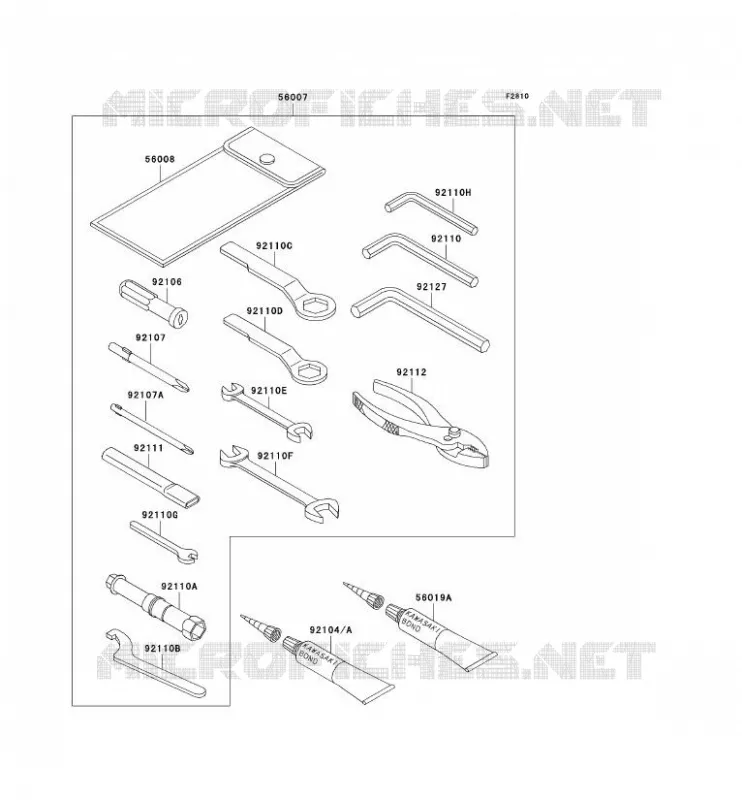 TOOL Kawasaki MOTOS 750 2003 ZR-7S  ZR750-H3