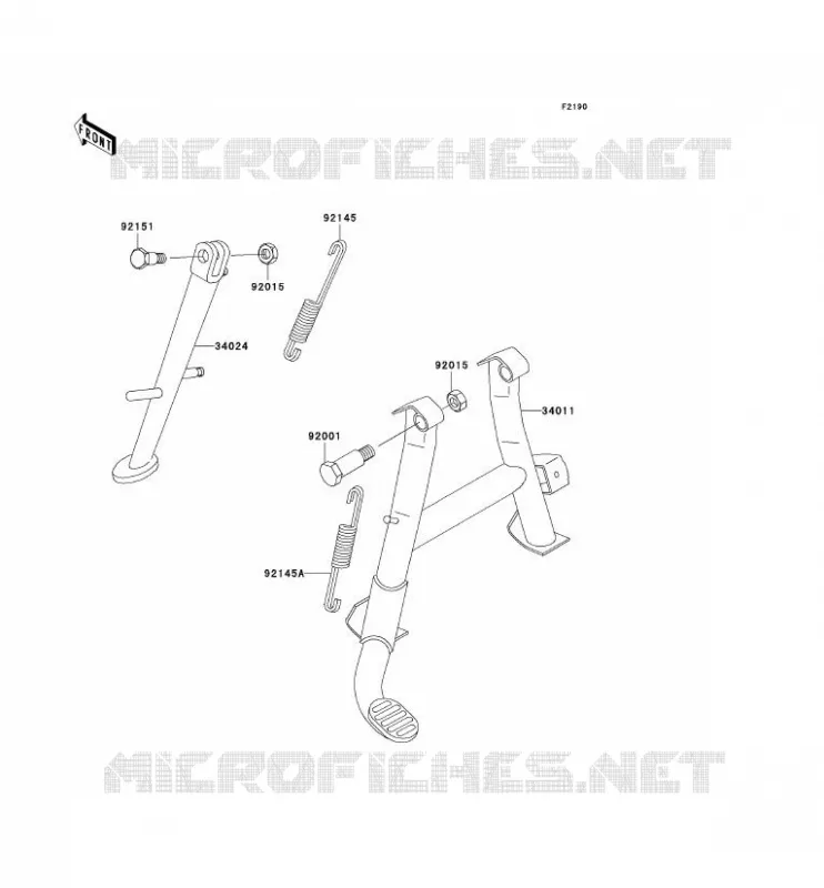 STAND Kawasaki MOTOS 750 2003 ZR-7S  ZR750-H3