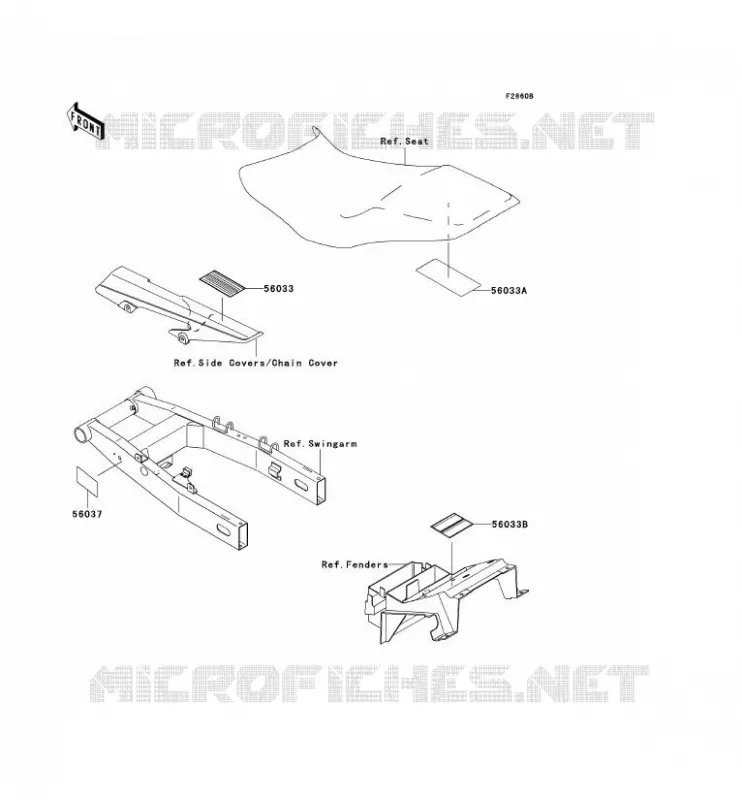 LABELS(CN) Kawasaki MOTOS 750 2004 ZR-7S  ZR750-H4