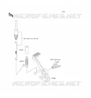 BRAKE PEDAL voor Kawasaki Z750S 2005