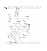 CRANKSHAFT voor Kawasaki Z750S 2005