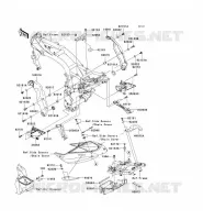 FRAME PARTS (COUVERTURE) voor Kawasaki Z750S 2005