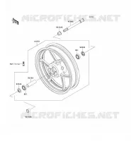 FRONT HUB voor Kawasaki Z750S 2005