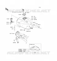 FUEL TANK voor Kawasaki Z750S 2005