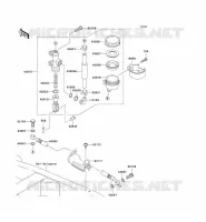 REAR MASTER CYLINDER voor Kawasaki Z750S 2005