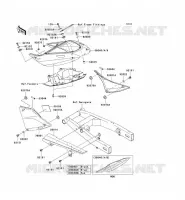 SIDE COVERS   CHAIN COVER voor Kawasaki Z750S 2005
