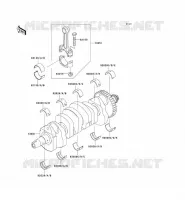CRANKSHAFT voor Kawasaki Z750S 2005