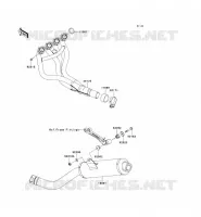 EXHAUST voor Kawasaki Z750S 2005