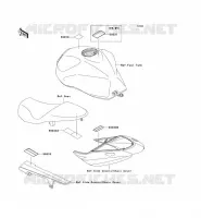 LABELS voor Kawasaki Z750S 2005