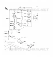 REAR MASTER CYLINDER voor Kawasaki Z750S 2005