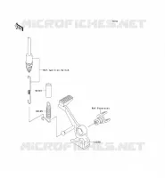 BRAKE PEDAL voor Kawasaki Z750 2007