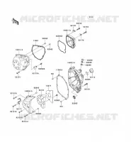 ENGINE COVERS voor Kawasaki Z750 2007
