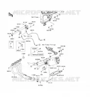 EXHAUST voor Kawasaki Z750 2007