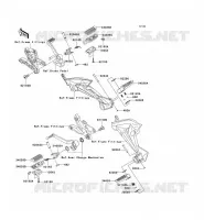 FOOTREST voor Kawasaki Z750 2007