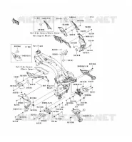 FRAME PARTS (COUVERTURE) voor Kawasaki Z750 2007