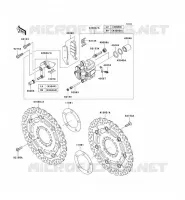 FRONT BRAKE voor Kawasaki Z750 2007