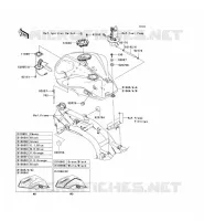 FUEL TANK voor Kawasaki Z750 2007