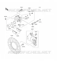 REAR BRAKE voor Kawasaki Z750 2007