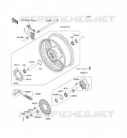 REAR HUB voor Kawasaki Z750 2007