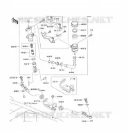 REAR MASTER CYLINDER voor Kawasaki Z750 2007