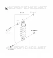 SUSPENSION   SHOCK ABSORBER voor Kawasaki Z750 2007