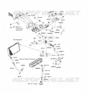 WATER PIPE voor Kawasaki Z750 2007