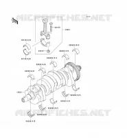 CRANKSHAFT voor Kawasaki Z750 2008