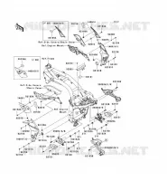 FRAME PARTS (COUVERTURE) voor Kawasaki Z750 2008