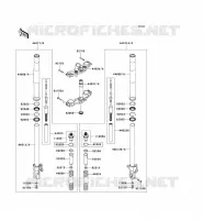 FRONT FORK voor Kawasaki Z750 2008