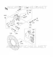 REAR BRAKE voor Kawasaki Z750 2008