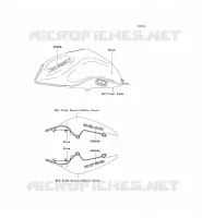 STICKER(BLEU) voor Kawasaki Z750 2008