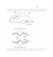 STICKER(EBONY) voor Kawasaki Z750 2008