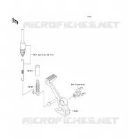 BRAKE PEDAL voor Kawasaki Z750 2008