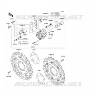 FRONT BRAKE voor Kawasaki Z750 2008