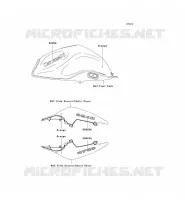 STICKER(ORANGE) voor Kawasaki Z750 2008
