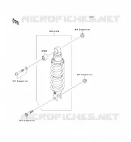 SUSPENSION   SHOCK ABSORBER voor Kawasaki Z750 2008