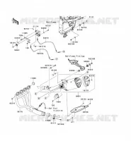 EXHAUST voor Kawasaki Z750 2012