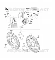 FRONT BRAKE voor Kawasaki Z750 2012