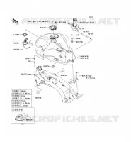 FUEL TANK voor Kawasaki Z750 2012