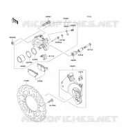 REAR BRAKE voor Kawasaki Z750 2012